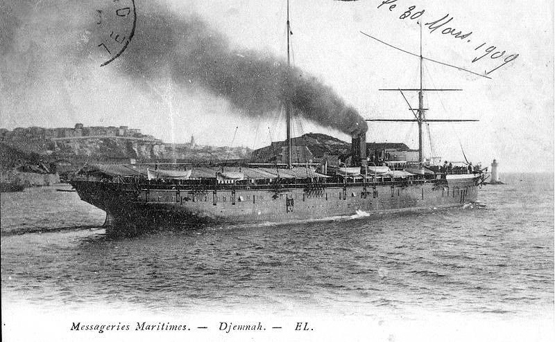 Photo du bateau Djemnah en Mars 1909
