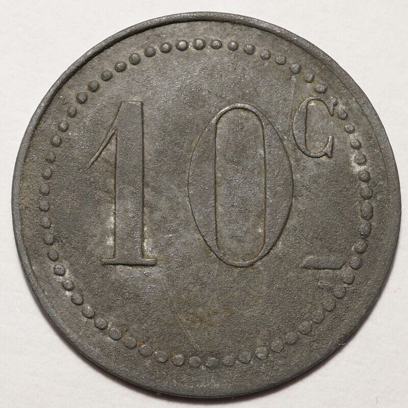 Piece de 10frc la Chambre de Commerce en 1920. Verso
