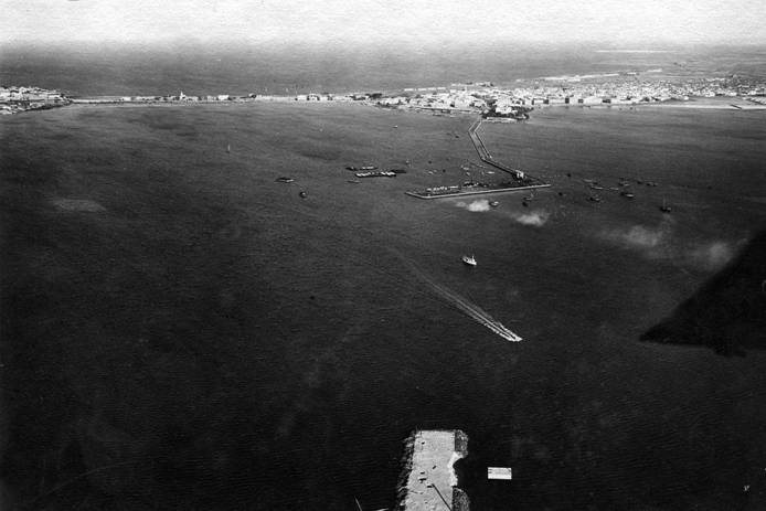 Vue sur le port de Djibouti en 1937-1938