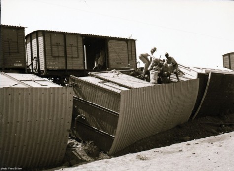 Affaissement ballast Lassarat en 1934