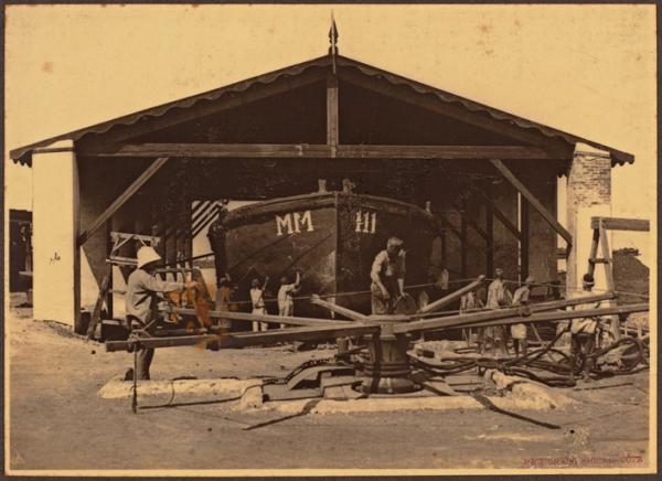 Cale sèche pour la réparation des chalands, Djibouti en 1922