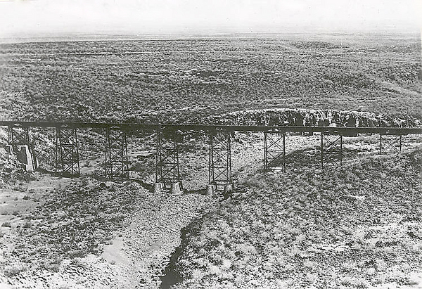 Viaduc de Chébélé sur la ligne du chemin de fer 1936