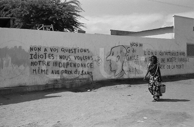 Message sur les murs en 1967, Rue de Djibouti