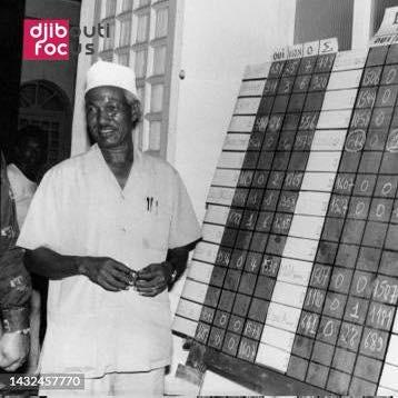 Le président Hassan Gouled qui vient de voter