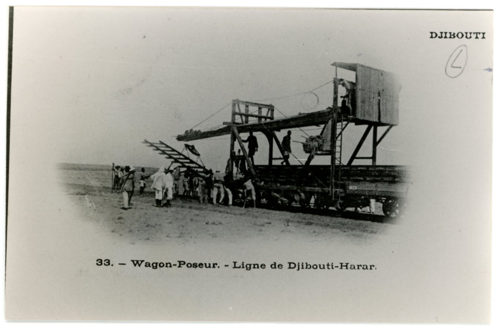 Wagon Poseur, chemin de fer 1900-1917